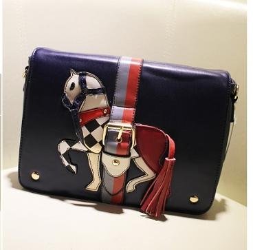 กระเป๋า Lulu House รุ่นL75-03BluBrBl/blue กระเป๋าแฟชั่นเกาหลี นำเข้าคุณภาพดีราคาถูก เก๋มากๆ ค่ะ